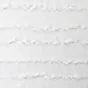 Voilage a oeillets 140 x 260 cm voile sablé fils coupés Lalina Blanc