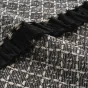 Plaid a franges 125 x 150 cm en coton tissé Janna