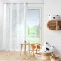 Panneau a oeillets 140 x 240 cm voile sable imprime geokid Sauge