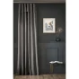 Rideau Ajustable Sixtine Ardoise - 140 x 270 cm - Coton Flammé 8 Anneaux Pince