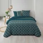 Pack parure de couette 220 x 240 cm Houston+ drap housse (140) Blanc