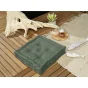 Coussin de sol 50 x 50 x 10 cm kDéperlant anti UV Vert