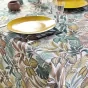 Nappe rectangle 145 x 240 cm polyester imprime stylis Jaune