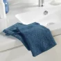2 gants de toilette 15 x 21 cm eponge unie tendresse Saphir