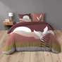 Pack parure de couette 220 x 240 cm Canyon + drap housse (140) bLANC