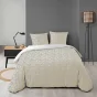 Pack parure de couette 240 x 220 cm Geor + drap housse 140 x 190 x 30 Blanc