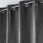Rideau grande hauteur 135 x 280 cm occultant velours frappé Melodie Anthracite