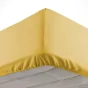 Drap housse 90 x 190 cm bonnet 30 cm Microfibre Oscar Miel