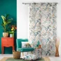 Panneau a oeillets 140 x 240 cm voile sable imprime panis Blanc