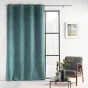 Lot de 2 Rideau a oeillets 140 x 260 cm velours à relief Verra Sauge