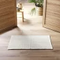 Tapis rectangle 50 x 80 cm coton/polyester tisse alivia Naturel