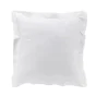Taie d'oreiller 63 x 63 cm en percale uni 78 fils Blanc