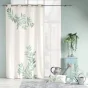 Coussin dehous. compr. pompons 30 x 50 cm coton/polyester imp. nymphea des place Sans