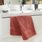 Serviette de toilette 50 x 90 cm eponge unie tendresse Terracotta