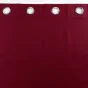 Rideau a oeillets 140 x 260 cm 100% occultant/microfibre unie obscure Bordeaux