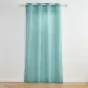 Rideau a oeillets 140 x 280 cm polyester uni+fils metallises zeline Sauge