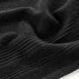 Serviette invite 30 x 50 cm eponge unie tendresse Noir
