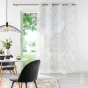 Panneau a oeillets 140 x 240 cm voile sable brode edenia Gris