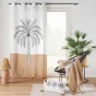 Rideau a oeillets 140 x 240 cm en gaze de coton imprime Oasia