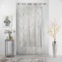 Panneau a oeillets 140 x 280 cm voile sable imprime metallise sunny gold Sans