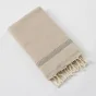 fouta avec franges 100 x 200 cm coton tissé teint ulysse ficelle