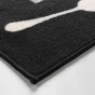 Tapis rectangle 50 x 80 cm imprime cappuccino Sans