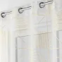 Voilage a oeillets 140 x 240 cm imprimé metallisé Lineor Blanc/or