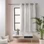 Rideau petite hauteur 135 x 180 cm coton/polyester recyclé Twily Blanc