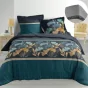 Pack Housse de couette 220x240 cm Percale luxe  Blondy + drap housse 140x190x30 Gris