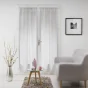 Paire droite passe tringle 2 x 70 x 200 cm voile tisse milza Gris