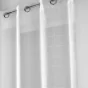 Panneau a oeillets 140 x 240 cm voile sable fantaisie eulalie Blanc