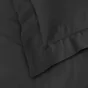Taie d'oreiller 50 x 70 cm uni 57 fils lina  +point bourdon Noir