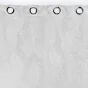 Lot de 2 Rideaux occultant 135 x 240 cm Imprimé ton sur ton Mélodie Blanc