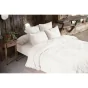 Pack double gaze de coton housse de couette 260 x 240 cm + 2 taies d'oreiller 50 x 70 blanc Blanc