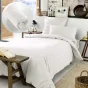 Pack Housse de couette chaude en flanelle 140 x 200 cm + drap housse 90x190  Blanc