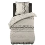 Parure de lit (housse de couette + 1 taie d'oreiller) 140x200 berbere Blanc
