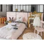 parure de lit (housse de couette + 2 taies d'oreiller) 200 x 200 cm coton imprimé mon etoile (placée)
