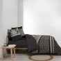 Housse de couette imprimé 260 x 240 cm 100% coton + 2 taies sILEX