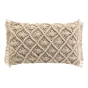 Coussin dehous. compr. franges 30 x 50 cm coton macrame indy Sans