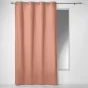 Rideau a oeillets 140 x 240 cm coton uni panama Rose Poudre