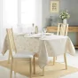 Nappe rectangle 140 x 250 cm jacquard enduit enola Naturel
