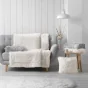Plaid 180 x 220 cm imitation fourrure marilou Gris