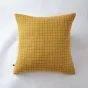 Taie d'oreiller gaze de coton tissée 60 x 60 cm gaïa mix Jaune safran