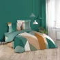 Housse de couette imprimé 260 x 240 cm 100% coton + 2 taies Malone