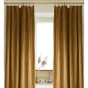 Lot de 2 rideaux ajustables en lin lavé avec 8 anneaux pince 140 x 270 cm Camel
