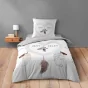 Pack housse de couette enfant Happy dream 140 x 200 cm + drap housse Blanc