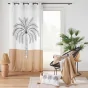 Rideau déco a oeillets 140 x 240 cm en gaze de coton imprime Oasia