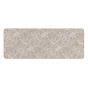 Tapis rectangle 45 x 120 cm tisse imprime stylis Blanc