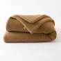 Édredon 180 x 240 cm - Double Gaze de Coton 125 gr/m² - Uni Gaïa Camel