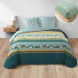 Pack parure de couette 240 x 220 cm Doris + DH 140x190 cm Sauge